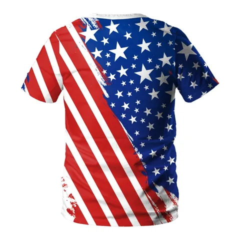 Men's Casual 3D National Flag Print T-Shirt Polyester Spandex Short Sleeve Round Neck Tee For Summer Sport Daily Wear
