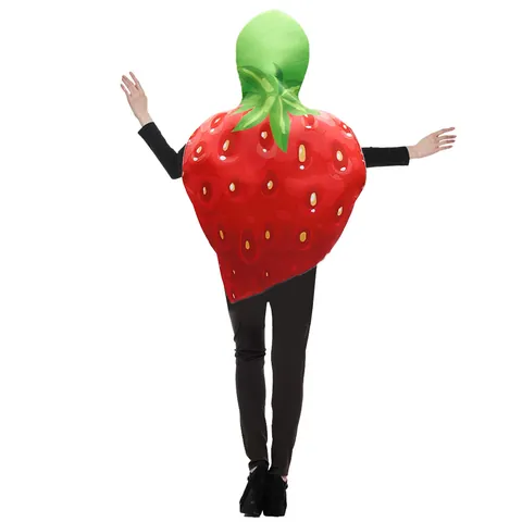 Funny Unisex Adult Fruit Strawberry Avocado Fish Cosplay Costume Sponge Fabric For Halloween Party Stage Performance Prop