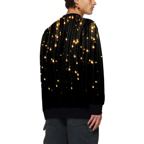 Kerstmis Rendier Sweatshirt Mannen Vrouwen Casual Ronde Hals Lange Mouw Pullover Kerstfeest Grafische Top Polyester