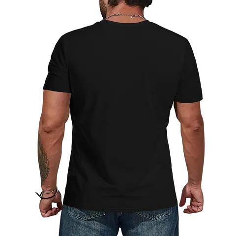 Men's Independence Day T-Shirt American Mama US Flag Print Casual Short Sleeve Round Neck Breathable Summer Top Black