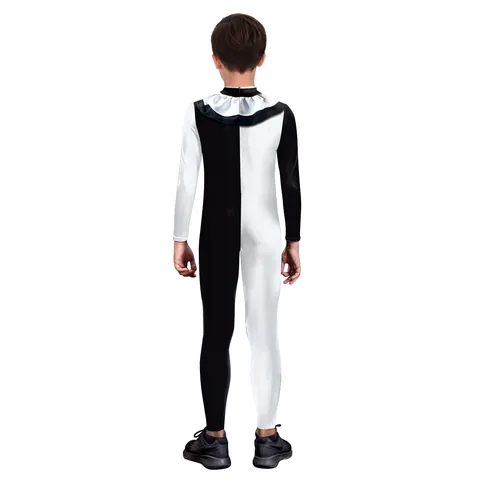Kinder Halloween Clown Cosplay Jumpsuit Mädchen Horror Zombie Bedruckt Langarm Bodysuit Festival Party Kostüm