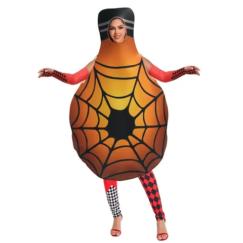 Disfraz de Cosplay de Fiesta de Halloween Adulto Unisex Balón de Fútbol Búho Patrón Rendimiento Escénico Ropa de Esponja