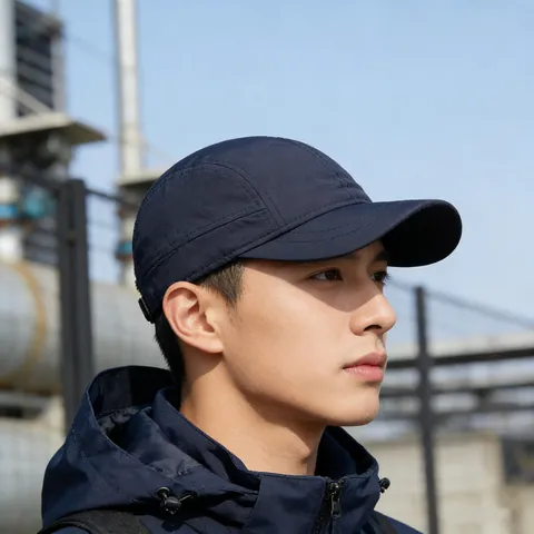 Quick Dry Waterproof Baseball Cap Short Brim Outdoor Sport Sun Hat Adjustable 5 Panel Nylon Running Hat For Men Women