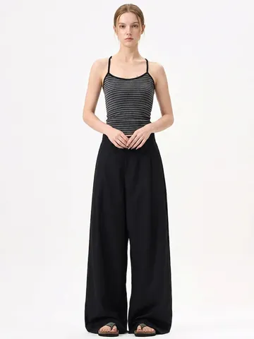 Herren Plissee Weite Anzughose Koreanischer Stil Lockerer Fall Lässige Hose Hohe Taille Mode Slacks Für Männer Frauen