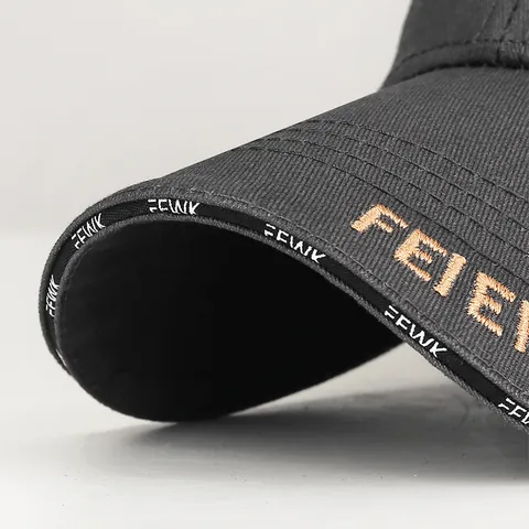 Casquette de Baseball en Coton de Qualité Brodée pour Hommes Femmes Streetwear Mode Badge Bouclier Pare-soleil Réglable Hip Hop Sport