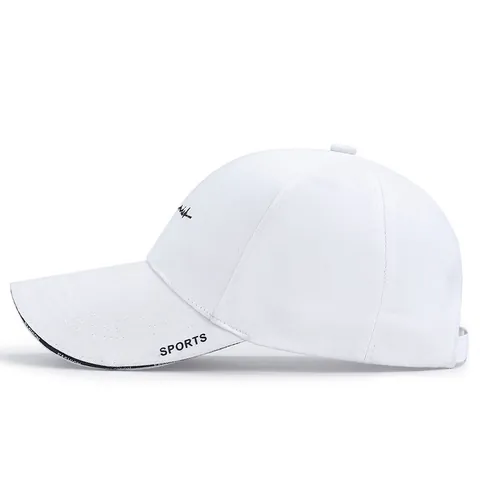 Gorra de Béisbol de Mezcla de Poliéster Casual Unisex Bordado de Letras Sombrilla Ajustable Deporte al Aire Libre Sombrero de Sol Streetwear