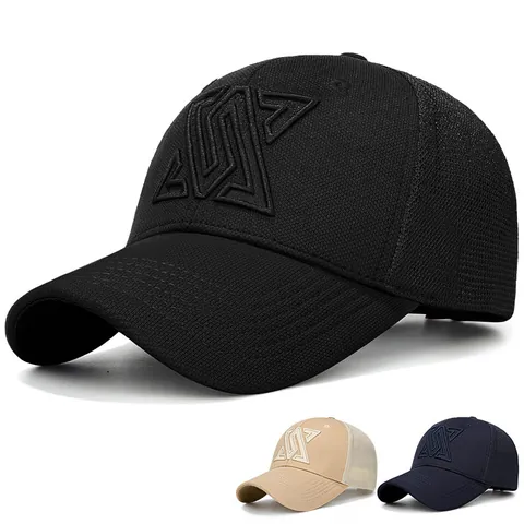 Berretto da Baseball Uomo Donna Cappello Trucker a Rete Ricamo 3D Geometrico Regolabile Protezione Solare Sportiva Cappello Snapback Outdoor Casual