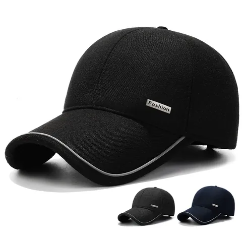 Herren Winter Warm Baseballkappe Mit Ohrenklappen Fleecegefüttert Winddicht Outdoor Thermomütze Für Vater Einstellbar