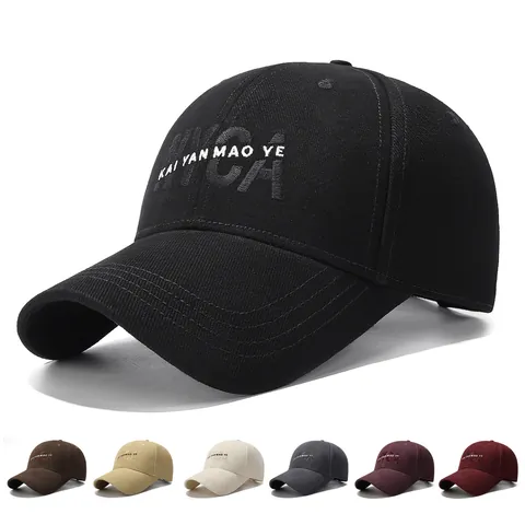 Katoen Honkbalpet Voor Heren Dames Borduursel NYCA Letters Verstelbaar Zonbescherming Casual Outdoor Sport Zonneklep