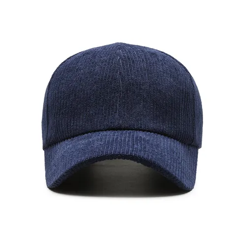 Casquette de Baseball en Velours Côtelé Décontractée Unisexe Réglable Couleur Unie Bord Incurvé Chapeau de Soleil Vintage Extérieur