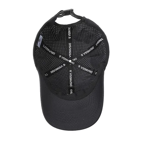 Quick Dry Baseball Cap Lightweight Breathable Perforated Outdoor Sports Sun Hat Adjustable Running Fishing Duck Tongue Cap