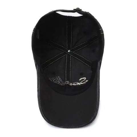 Berretto da Baseball in Cotone Lavato Vintage Distressed Regolabile Cappello da Sole Con Patch Ricamata a Lettera per Uomo Donna Outdoor Casual Sport