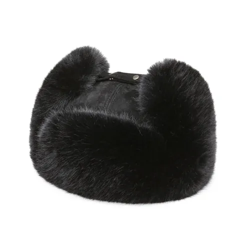 Tinta Unita Colbacco Invernale In Pelliccia Sintetica Camoscio Cappello Bomber Antivento Paraorecchi Berretto Da Sci Uomo Donna
