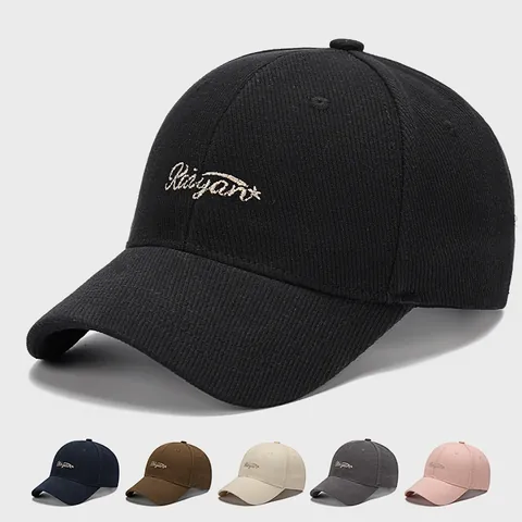 Verstellbare Baumwolle Baseballkappe Mit Goldener Buchstabenstickerei Für Damen Herren Outdoor Casual Sonnenschutz Hut