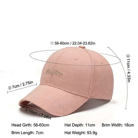 Verstellbare Baumwolle Baseballkappe Mit Goldener Buchstabenstickerei Für Damen Herren Outdoor Casual Sonnenschutz Hut