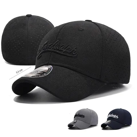 Baseballkappe Kurze Krempe Atmungsaktiv Perforiert Geschlossen Hut Für Herren Damen Stickerei Outdoor Sport Sonnenschutz