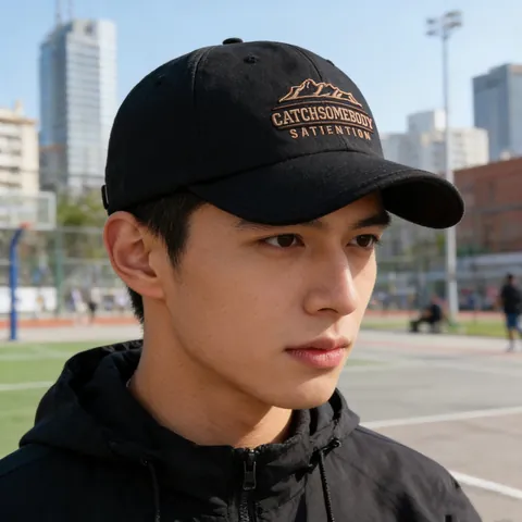 Gorra de Béisbol Hombre Mujer Bordado de Montaña Ala Corta Protección Solar Transpirable Casual Exterior Bloques de Color Ajustable