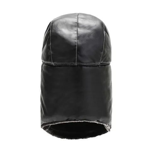 Winter Warm Trapper Hat Windproof Lei Feng Hat With Face Mask Breathing Valve Reflective Strip Ear Protection Cycling Cap