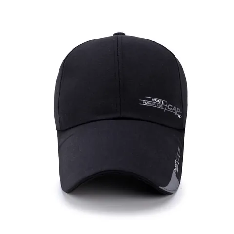Adjustable Long Brim Baseball Cap For Men Women Cotton Breathable Sun Protection Outdoor Sports Fashion Letter Print Hat