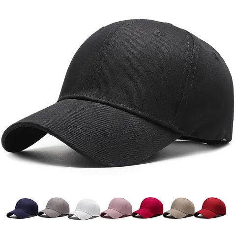 Casquette de Baseball en Coton Unisexe Couleur Unie Réglable Protection Solaire Sport Casquette Dad Hat Casual Pare-soleil
