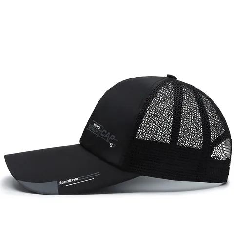 Berretto da Baseball ad Asciugatura Rapida Uomo Rete Traspirante Cappello da Sole Tesa Estesa Regolabile Pesca all'Aperto Sport