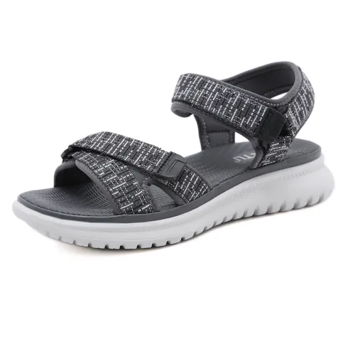 Women's Sporty Platform Wedge Sandals Lightweight Breathable Casual Summer Shoes With Adjustable Velcro Straps Non-Slip