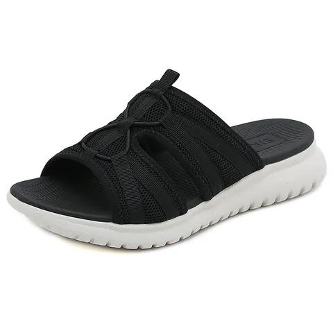 Sandali Sabot Sportivi Casual da Donna in Mesh Traspirante con Cinturino a Croce Zeppa Suola Spessa Punta Aperta Calzature da Esterno