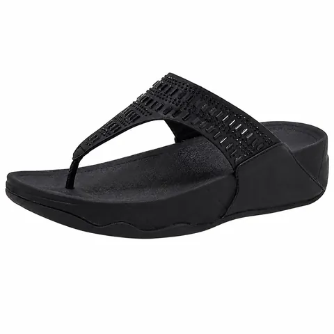 Women Rhinestone Wedge Flip Flops Comfortable Lightweight Thick Sole Platform Sandals Bohemian Summer Casual Beach Shoes