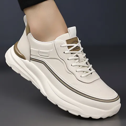 Men's Outdoor Fashion Sports Casual Shoes Lightweight Breathable Non-slip Rubber Thick Sole Soft Dad Sneakers For Men