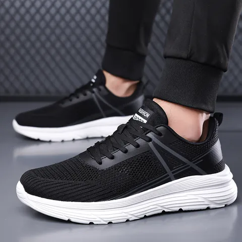 Herren Leichte Atmungsaktive Mesh Laufschuhe Weiche Sohle Lässige Sport Sneakers Für Outdoor Reisen Walking Fitness