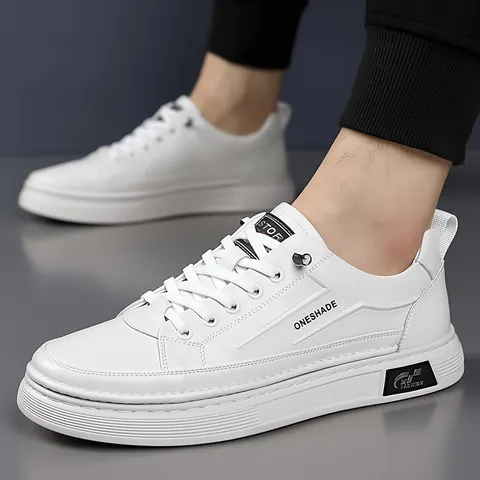 Men Casual Sneakers Lightweight Breathable Microfiber Low Top Board Shoes Fashion Non-Slip Flat Soft Sole Male Daily Footwear