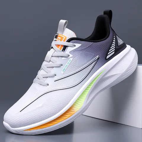 Dames Heren Ademend Mesh Hardloopschoenen Casual Sportief Sneakers Lichtgewicht Schokabsorberend Zachte Zool Gradiënt Kleur Voor Reizen Fitness Outdoor