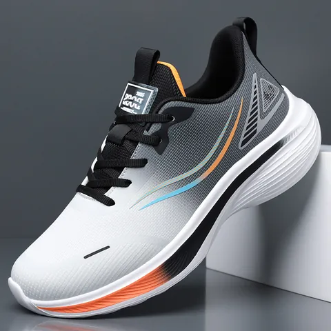 Men Breathable Mesh Running Shoes Casual Lightweight Sneakers Non-Slip Thick Sole Sport Shoes For Walking Jogging Daily Wear