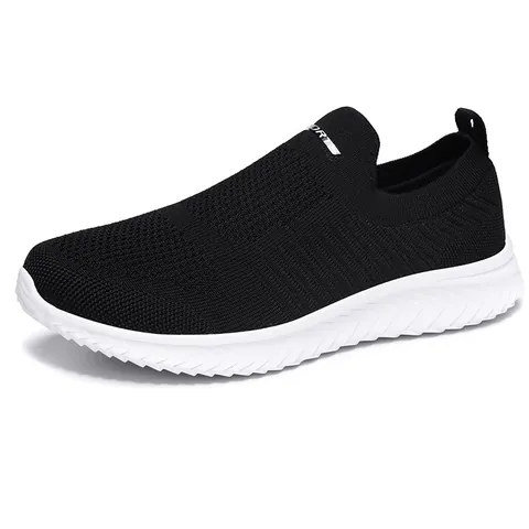 Unisex Breathable Mesh Running Shoes Slip-on Casual Sneakers Lightweight EVA Sole Outdoor Sport Shoes For Men And Women