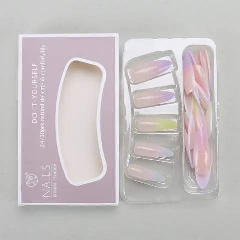Ongles à Presser Style Français Élégant Avec Strass Nœud Cœur Brillants Faux Ongles Artificiels Pour Femmes Manucure DIY
