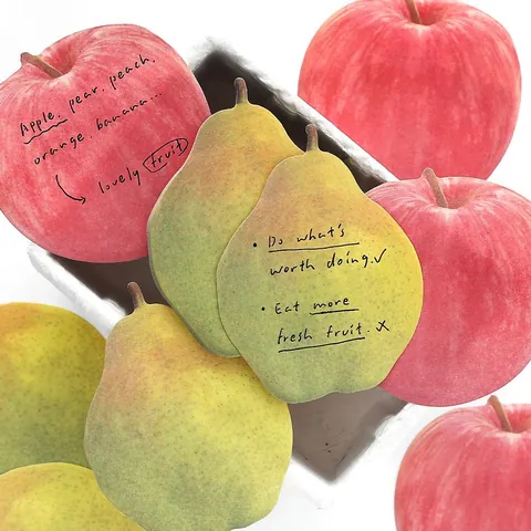 Papermore Creative Fruit Still Life Sticky Memo Pad For Journal Scrapbooking Korean INS Style Aesthetic Stationery Decor