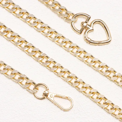 Women Fashion Metal Chain Waist Belt Gold Alloy Cuban Link With Heart Buckle Decorative Body Jewelry For Dresses