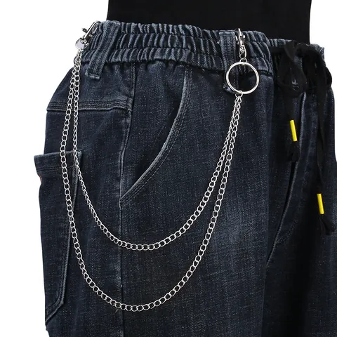 Vintage Gothic Moon Star Sun Waist Chain Hip Hop Punk Silver Alloy Multi Layer Body Chain Belt Jewelry For Women Streetwear