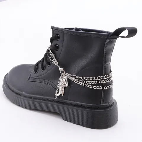 Western Cowboy Hat Boot Pendant Multilayer Silver Metal Boot Chain For Women Punk Style Shoe Decoration Jewelry Charm Anklet
