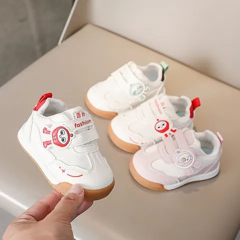 Toddler Baby Shoes Kids Sneakers Breathable Mesh Soft Sole Hook And Loop First Walkers Cartoon Astronaut Walking Shoes