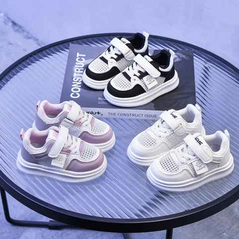 Sneakers in Mesh Traspirante per Bambini Scarpe Casual Bambini Scarpe Bianche per Bimbi Ragazzi Ragazze Leggere Scarpe Sportive Antiscivolo