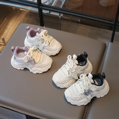Scarpe Dad per Bambini Moda Traspiranti Ragazzi Ragazze Comode Sneakers da Corsa Leggere Casual Suola Spessa Scarpe Bambini