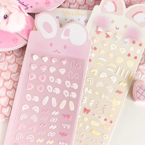 Süße Cartoon Tierohren PET Aufkleber Dekoratives Guka Material Für Fotokarten DIY Scrapbooking Schreibwaren Etiketten Für Mädchen