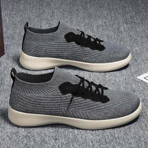 Men Women Fly-knit Athletic Sneakers Breathable Running Shoes Lightweight Casual Walking Shoes For Outdoor Sports