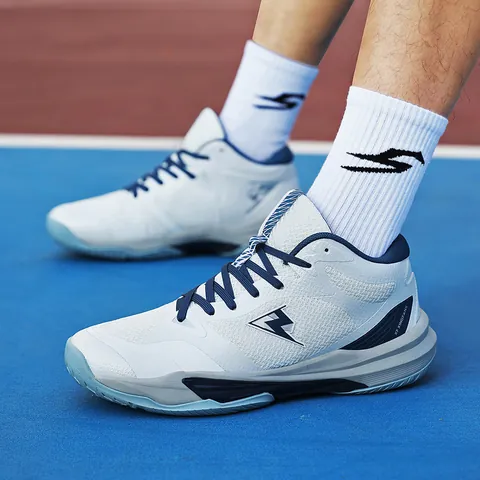 Professional Badminton Shoes Breathable Mesh Synthetic Leather Lightweight Tennis Sneakers For Men Women Non-Slip Sports Training Shoes