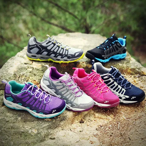 Women Men Mesh Breathable Outdoor Hiking Shoes Lightweight Non-slip Wading Shoes Quick Dry Water Sports Sneakers Couple