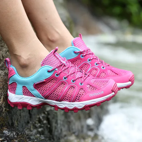 Unisex Ademende Mesh Outdoor Watersportschoenen Antislip Lichtgewicht Wandelsandalen Sneldrogende Trekking Sneakers
