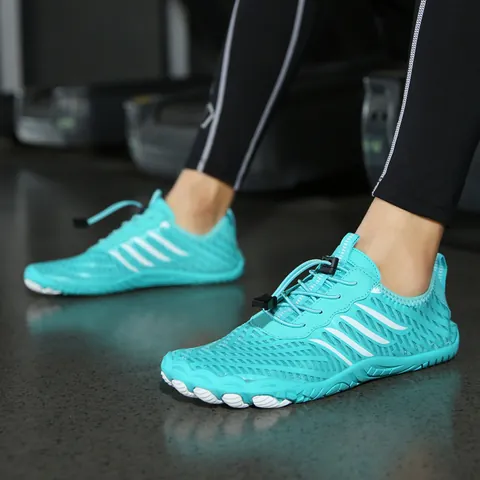 Quick Dry Water Shoes For Men Women Breathable Air Layer Mesh Beach Shoes Non-Slip Rubber Sole Aqua Shoes For Swimming Wading Fitness