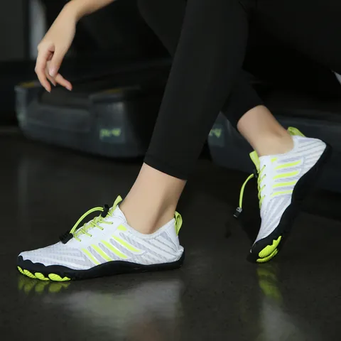 Quick Dry Water Shoes For Men Women Breathable Air Layer Mesh Beach Shoes Non-Slip Rubber Sole Aqua Shoes For Swimming Wading Fitness