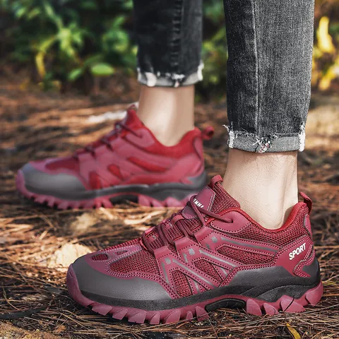 Ademende Mesh Outdoor Wandelschoenen Voor Heren Vrouwen Antislip Slijtvast Lichtgewicht Casual Trekking Sport Sneakers